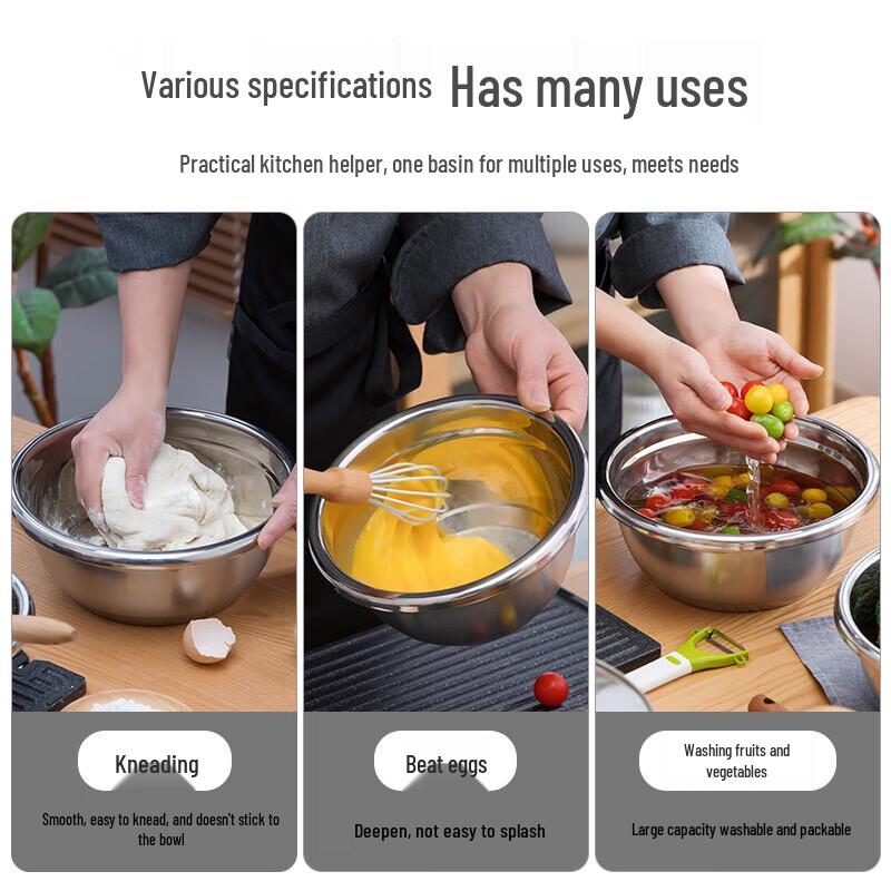 Chahua Zhenxiang Stainless Steel Mixing Bowl