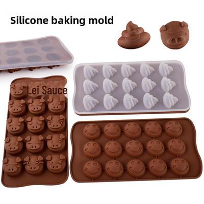 15 Силиконовая форма «Свинья, какашка и смайлик» для украшения тортов и конфет