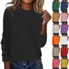 Women's Fashion Loose Round Neck Long Sleeve Bottom Shirt Top Knitted Sweater