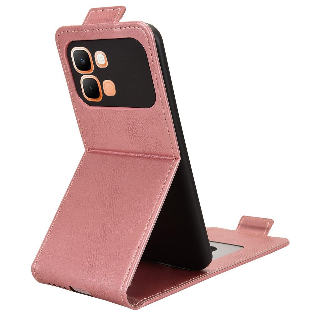 Flip Case for Infinix - Leather/PU, Rose Gold