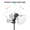 Tabletop Photography LED Lighting Kit with 150W Light Bulb Dimmable 3200K-5500K + E27 Lamp Socket +