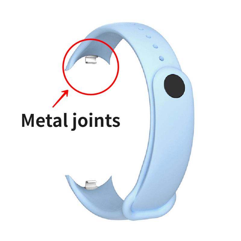 Ремешок LUJING для Xiaomi Mi Band 8, силиконовый спортивный ремешок, раздвижной демонтажный браслет для Mi Band 8, NFC браслет, аксессуары для умных часов