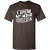 It Hurts to Bite My Tongue Sarcastic Men's Tee Shirts | Funny Statement Shirt | Graphic Novelty Sarcastic Funny T Shirt