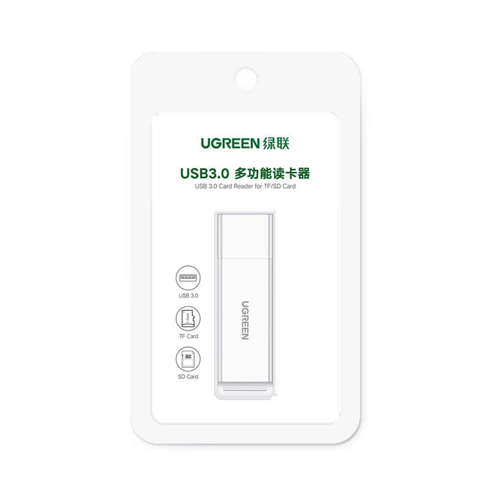 Ugreen Portable Tf/Sd Card Reader For Usb 3.0 Black (Cm104)