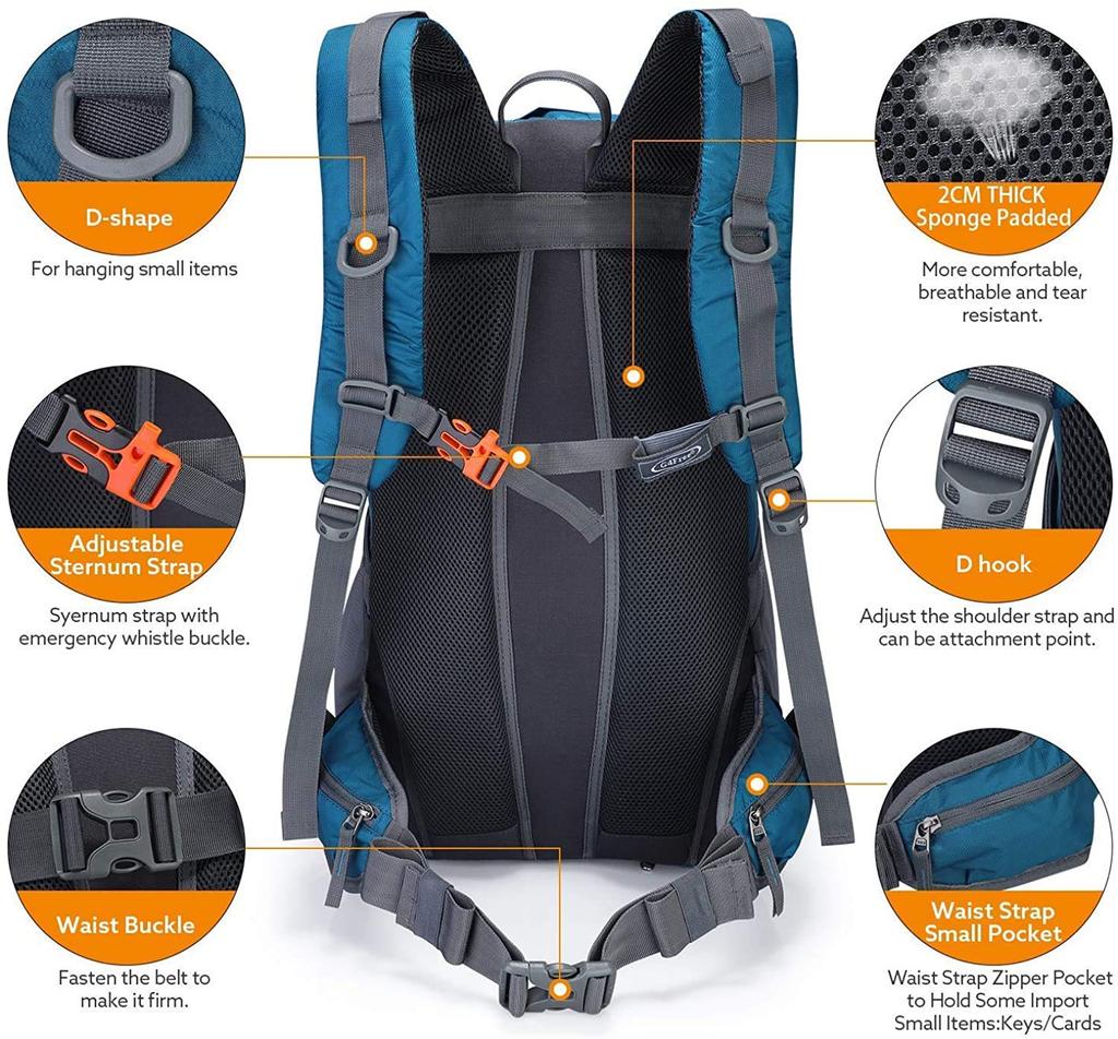 Альпинистский многофункциональный большой включает в себя дождевой наружный аварийный водоем включает в себя систему водоснабжения [G4Free] рюкзак, 45 л, рюкзак, емкость, сумка, сумка,