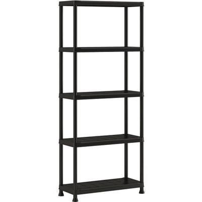 Полка для хранения - КЕТЕР - ETAGERE PLUS 75/5 - 5 полок - черный
