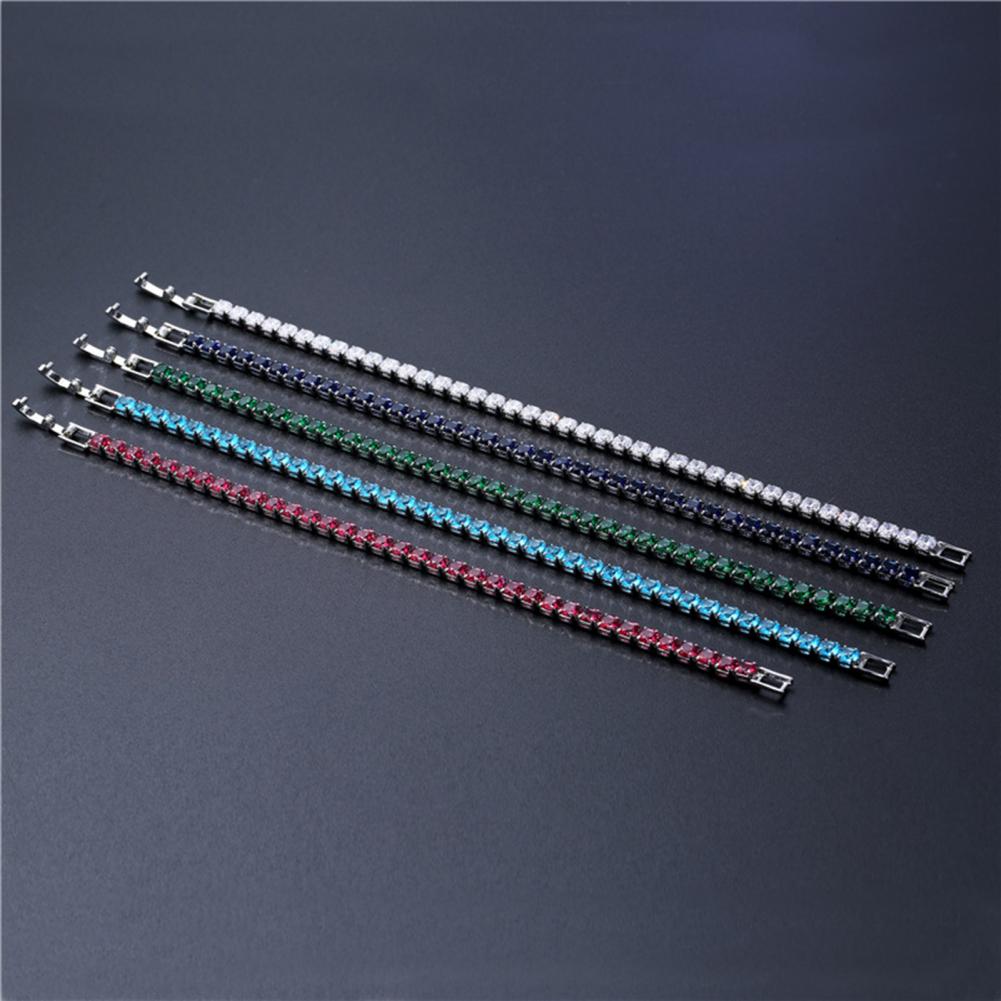 Модный браслет Стразы Нежный Изысканный Разноцветный Сверкающий Нарядный Восхитительный Теннисный браслет Женские украшения на запястье