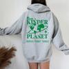 Толстовка Create A Kinder Planet Модные толстовки Tumblr Эстетическая толстовка с капюшоном Пляжный пуловер Эстетическая одежда Уличная одежда Топ