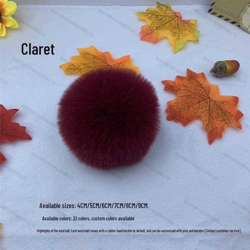 Цветной 5 см искусственный меховой шарик из кролика Рекс для украшения украшений, одежды и обуви, шляп