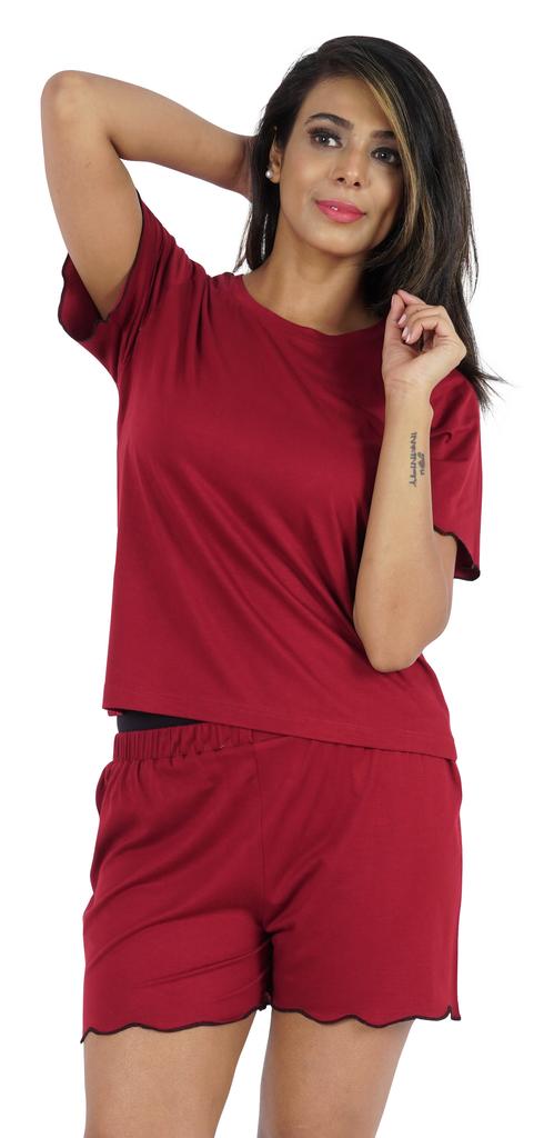 Inkmeso 2 Pcs Sleepwear Sets For Women Short Sleeve T Shirt & Shorts