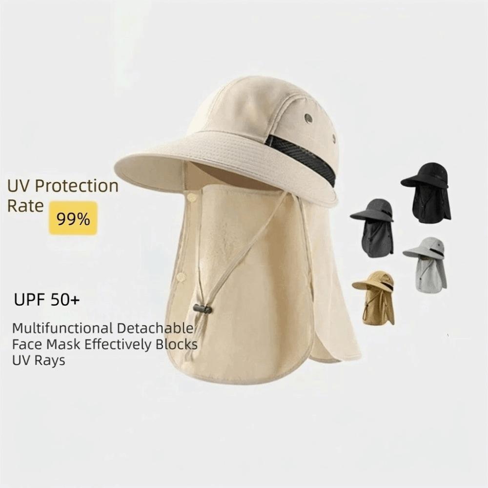 Waterproof Neck Flap Sun Hat Breathable UV Protection Cap Trendy Fishing Hat Unisex