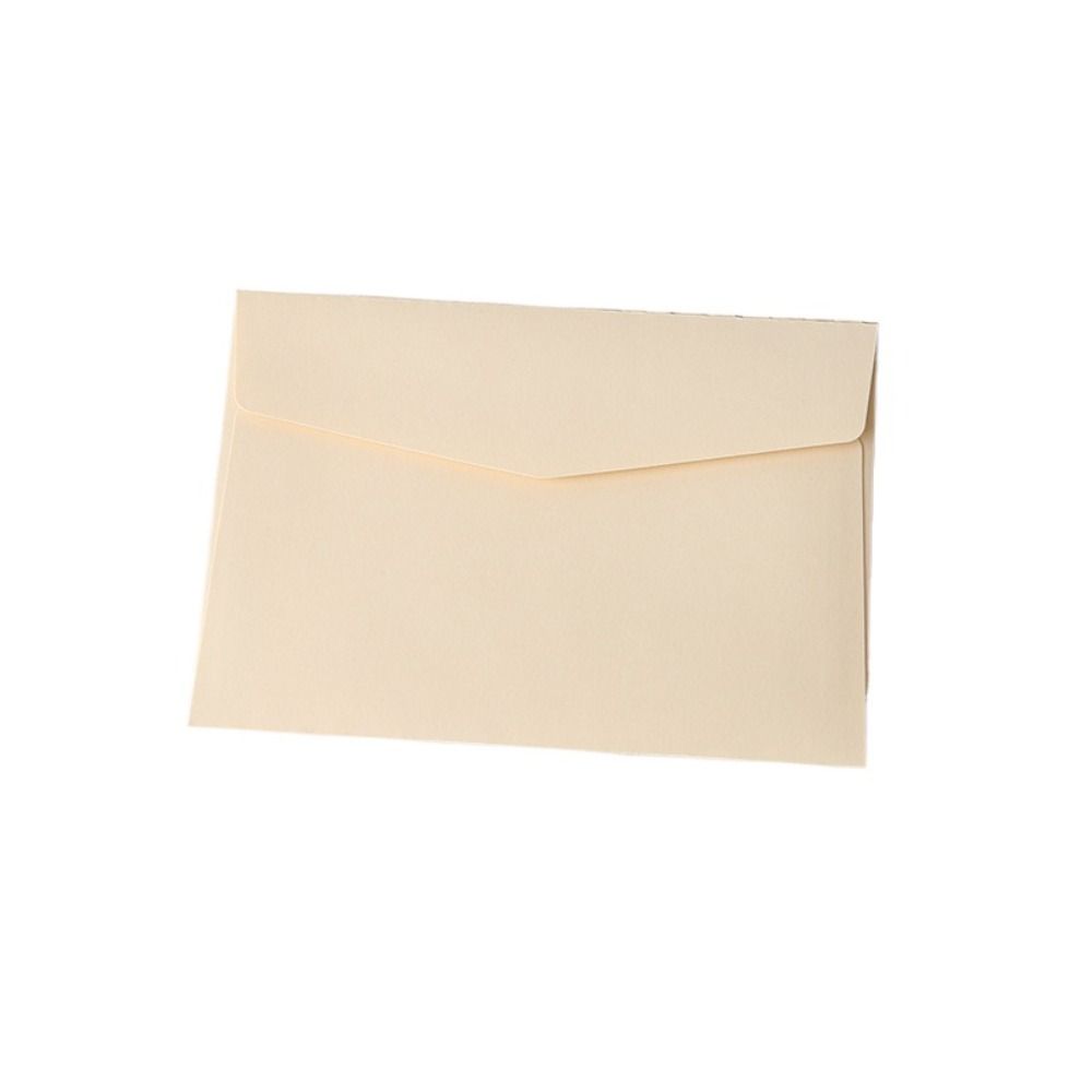 10pcs Blank Invitation Cards Candy Color Macaron Color Greeting Cards Packing Envelope Postcard