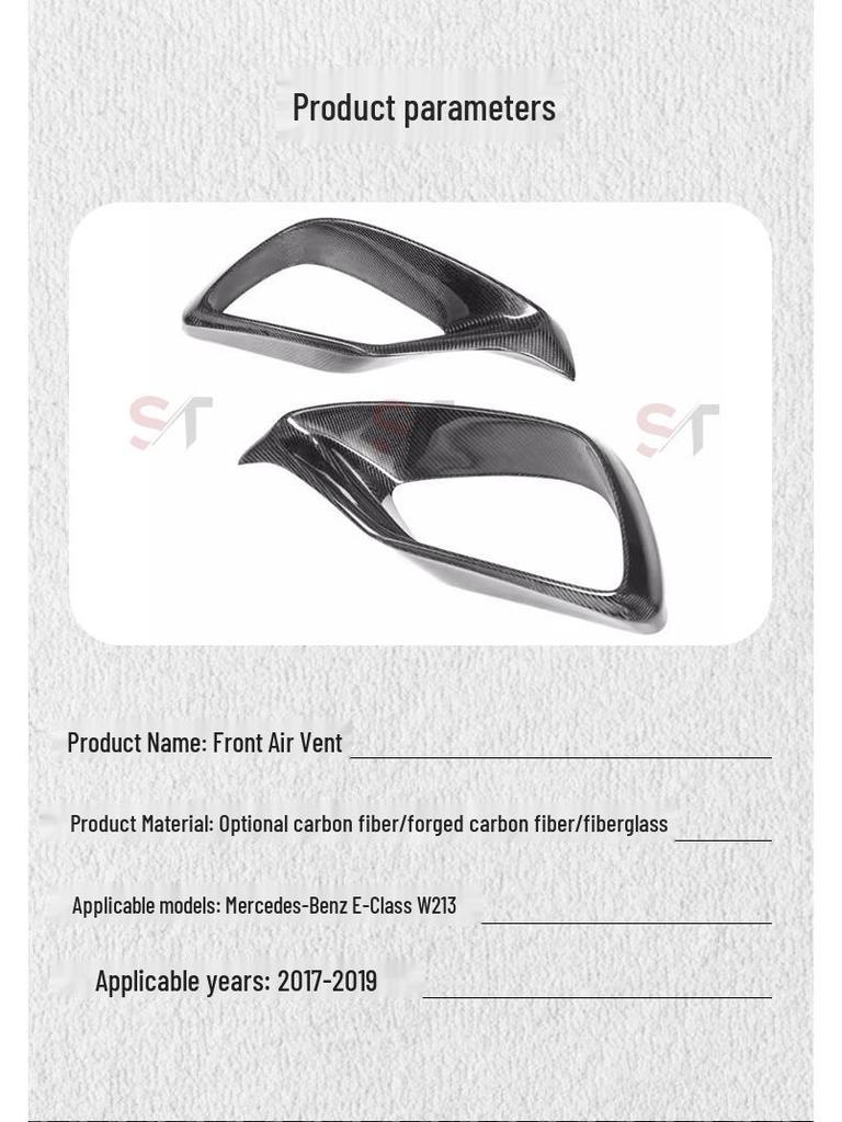 Mercedes-Benz E-Class W213 E63S Передний бампер, вентиляционное отверстие, карбон