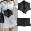 Corset Wide Pu Leather Belt Body Shaper Women Gothic Steampunk Waist Sexy Corsets Bustiers