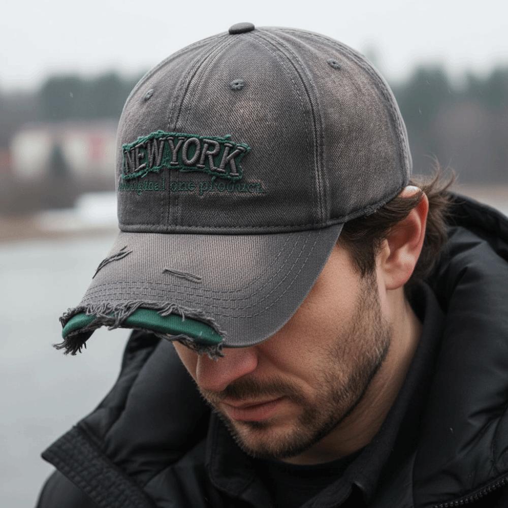 Adjustable Embroidery Baseball Cap Washed Cotton Sunscreen Hats For Man Women Fashion