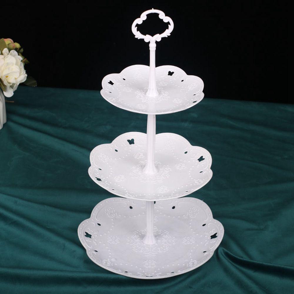 Wedding Party Tableware Cake Display Plate Foot Tray Dessert Exhibition Rack Cupcake Storage Stand