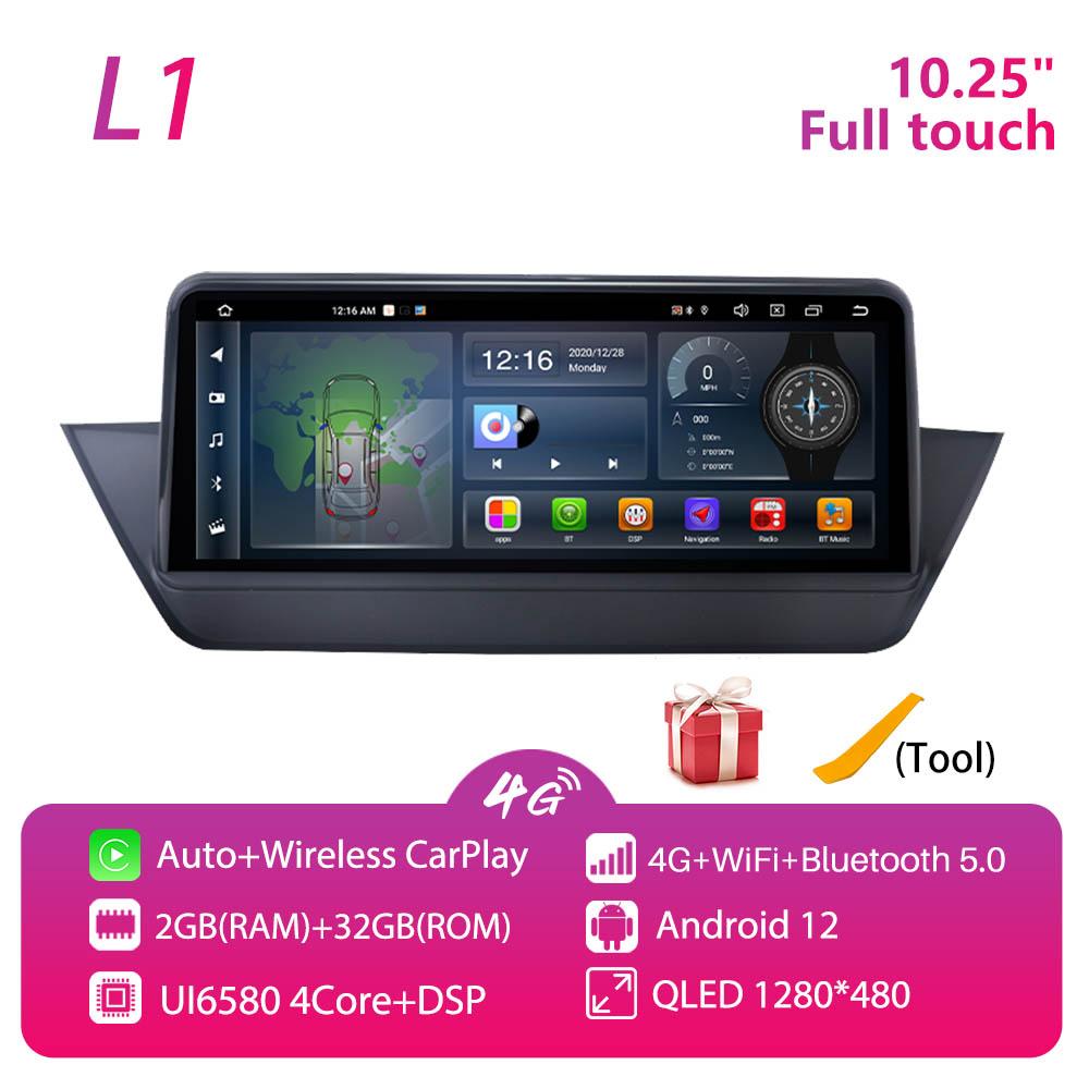 10,25-дюймовый автомобильный радиоприемник для BMW X1 E84 2009-2015 CIC 2 Din Android 12 беспроводной CarPlay Android Auto мультимедийный плеер автомобильная стереосистема