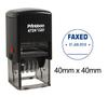 Printtoo Канцелярская печать-датер круглая, самовтулкивающая, с текстом "Faxed Date", резиновая