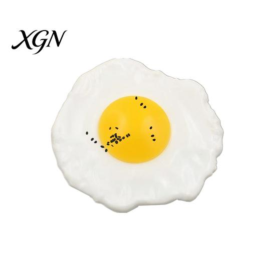 Slow Rebound Fried Egg Toy Stress Relief Rising Sesame Squeeze Sensory Simulated Food Fidget Decompression Tools Adult Ball
