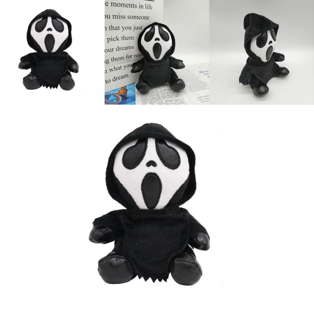 Плюшевая кукла Scream Ghostface для домашнего декора и вечеринок в стиле хоррор 7,87 дюйма
