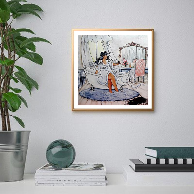 5D алмазная живопись мультфильм сексуальные женщины полный круглый толстые дамы вышивка алмазная мозаика изображение стразы Декор подарок