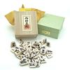Wooden Shogi from Beginners To a Shogi Board with Shiratsubaki Upper Carved Pieces In the Official Font and a Stopper Piece 3-piece Set, Dans,