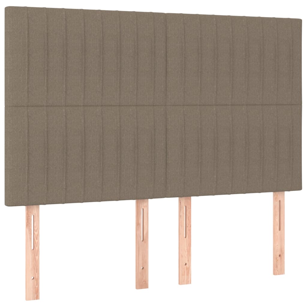 Vidaxl Rama Łóżka Bez Materaca, Taupe, 140X190 Cm, Obita Tkaniną
