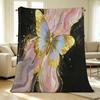 Soft Anti-Pilling Fleece Blanket, Butterfly Design Cozy Warm Throw for Home, Sofa & All Season Festive Gift for Halloween, Christmas