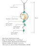 Оригинальный дизайн, высококачественный кулон в естественном стиле, дизайнерское ожерелье из стерлингового серебра 925 пробы с инкрустацией из зеленого агата, кулон