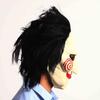 Versatile Scary Headband for Theme Parties Halloween Horror Latex Mask, Clown Face Headpiece with Black Hair Detailed Character Mask Masquerade