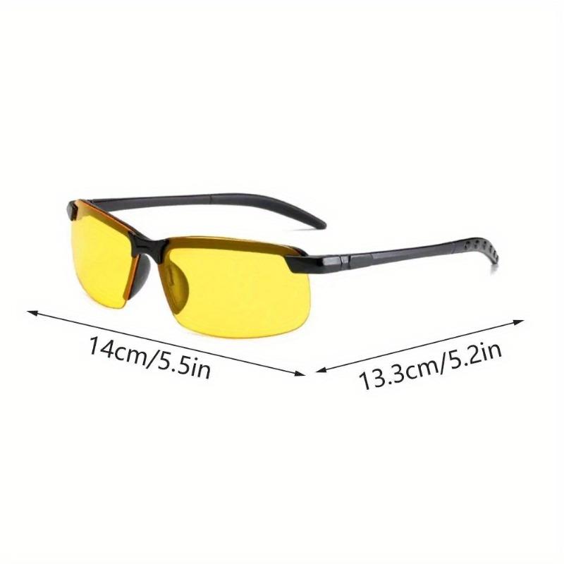 Yellow Night Vision Driving Glasses PC Ultralight Driver Mirror Women Men Night Vision Car Driving Glasses Outdoor Fashion Ornament Jewelry