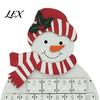 Decorative Advent Calendar Wooden Santa Snowman Calendar, 24-Day Countdown Box with Christmas Gift for Kids Numbered Drawers, Tabletop Decor,