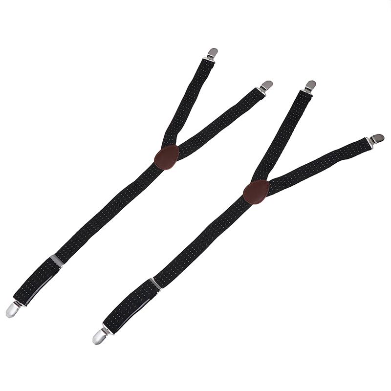 1 пара мужских подтяжек для рубашки, военный держатель, нескользящие зажимы, подвязки для ног