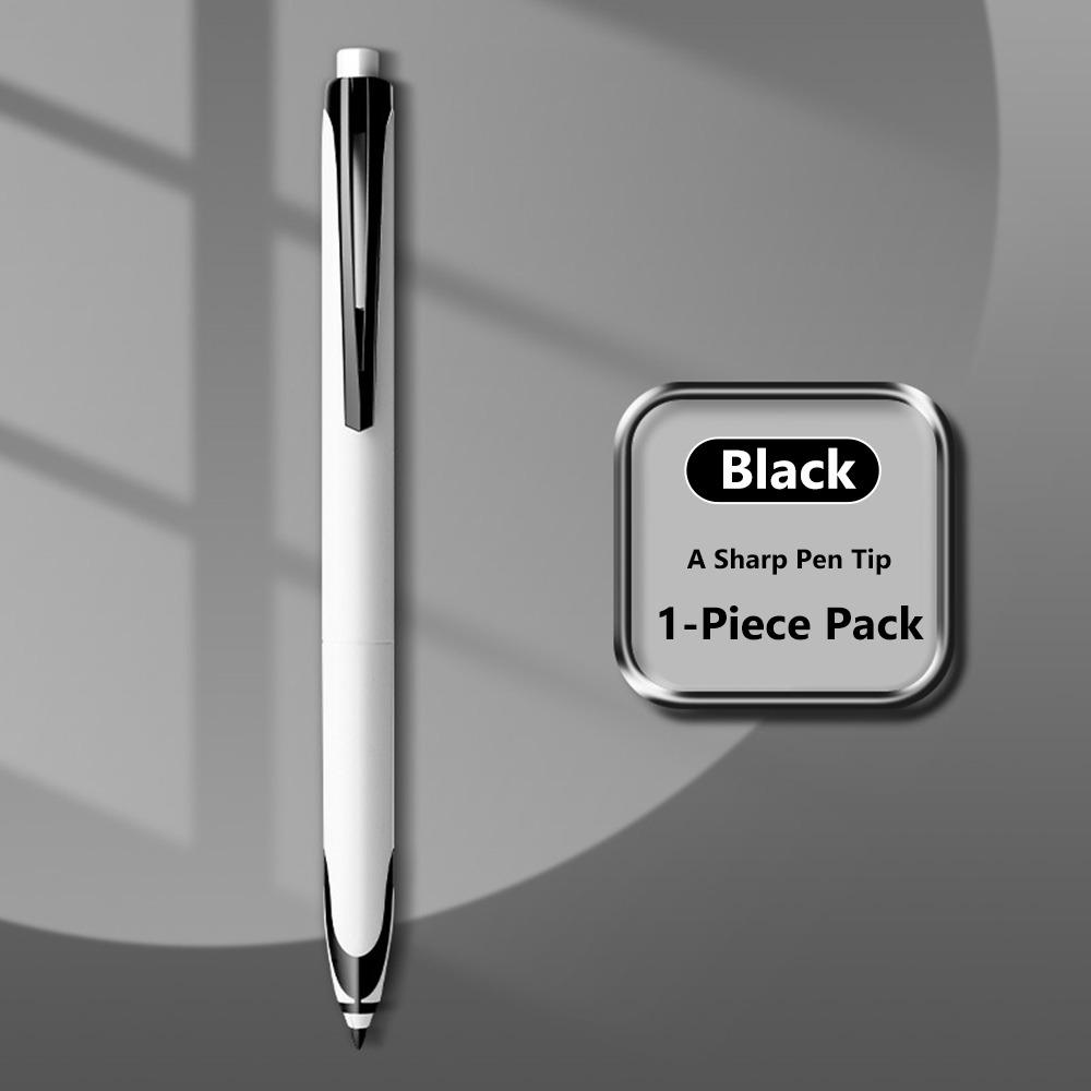 Durable Black/Red Ink Gel Pen 0.5mm Tip Press Type Sign Pen Quick Drying Ballpoint Pen Back To School Gift