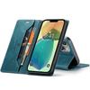 Винтажный кожаный чехол-книжка для iPhone 14 Plus с RFID-блокирующим слотом для карт, матовая ретро-обложка-фолио для женщин и мужчин (4 цвета)