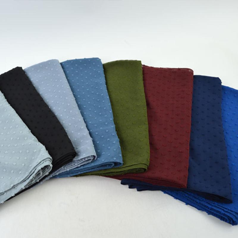 Solid Color Pom Pom Bubble Chiffon Hijab Scarf Fashion Women Long Shawl Wrap Muslim Headband Islamic Sjaal Turban