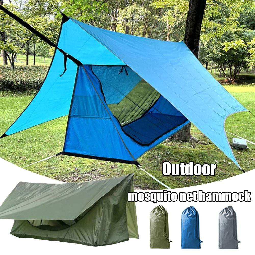 200x80cm Mosquito Net Hammock with Mosquito Net Swing Hammock Outdoor Camping