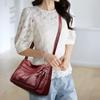 Cross-border женская мягкая кожаная сумка-мессенджер универсальная женская сумка среднего возраста многослойная вместительная сумка через плечо