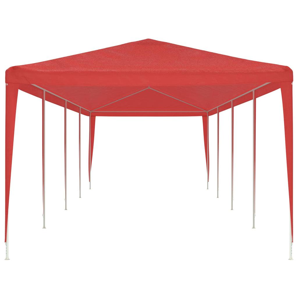 Red Party Tent 1200 x 300 x 255 cm PE and Steel