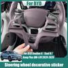 Для BYD Sealion 6 Seal U Song Plus DM-i EV 2024 2025 Декоративная наклейка-рамка на руль Модификация интерьера