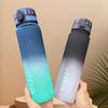 1000ML Large Capacity Sports Water Bottle Motivational Leak Proof Portable Reusable Plastic Cups Outdoor Travel Gym Jugs