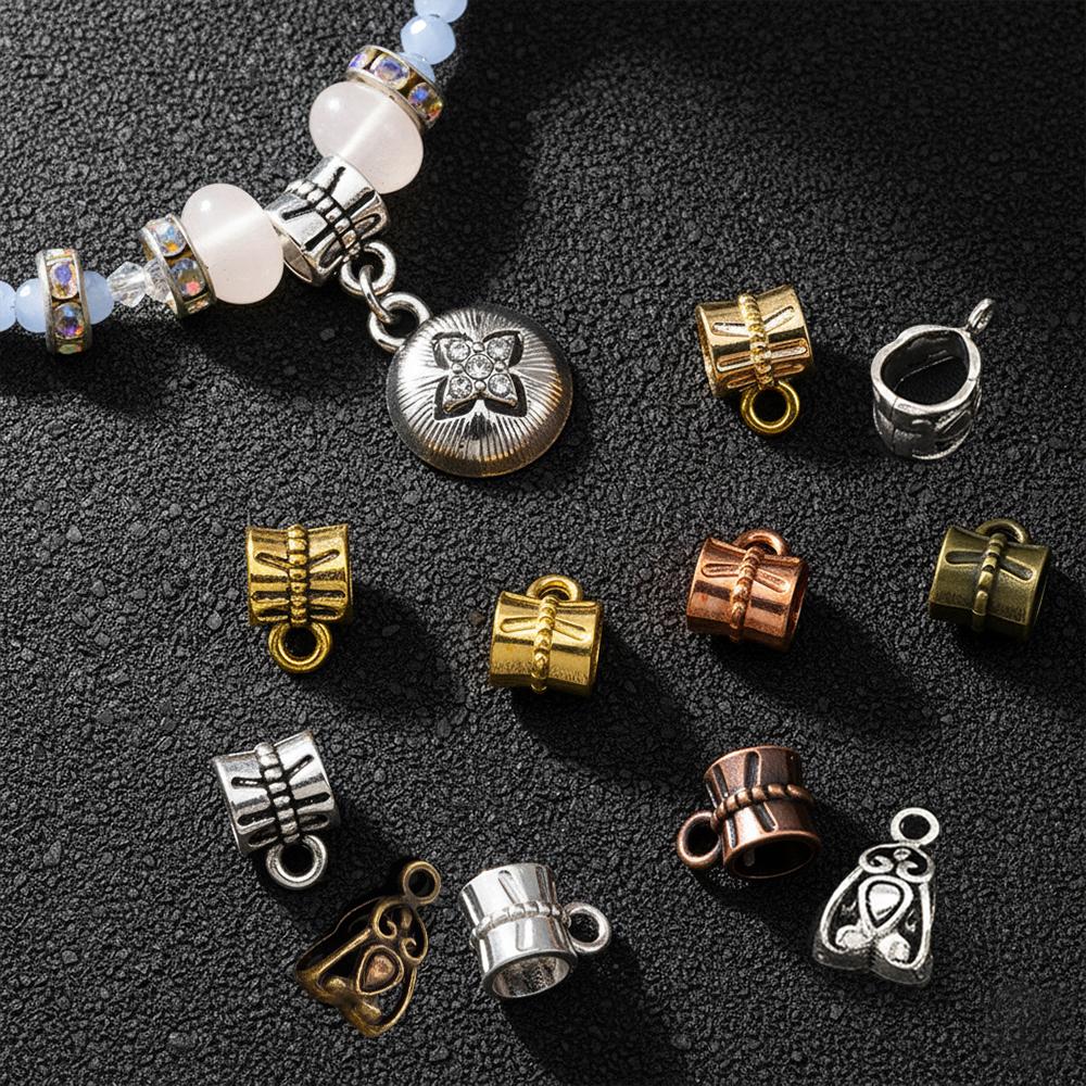 Retro Antique Bronze Waist Bead DIY Big Hole Metal Connector Triangle Beads Fit Charm Bracelet Necklaces Pendants Jewelry Making