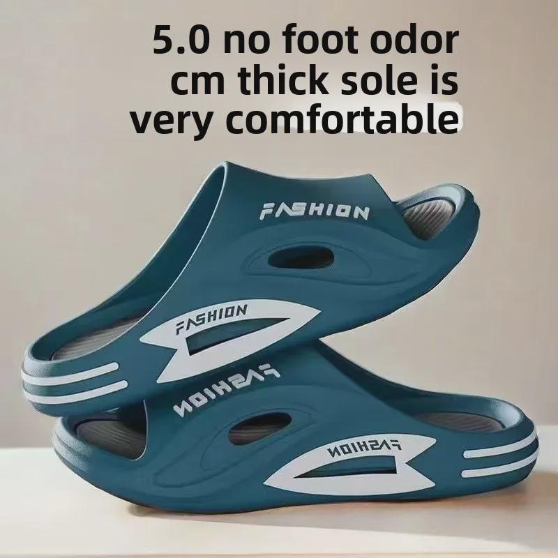 «Мужские сандалии двойного назначения на толстой подошве и пляжные тапочки 2024 года»