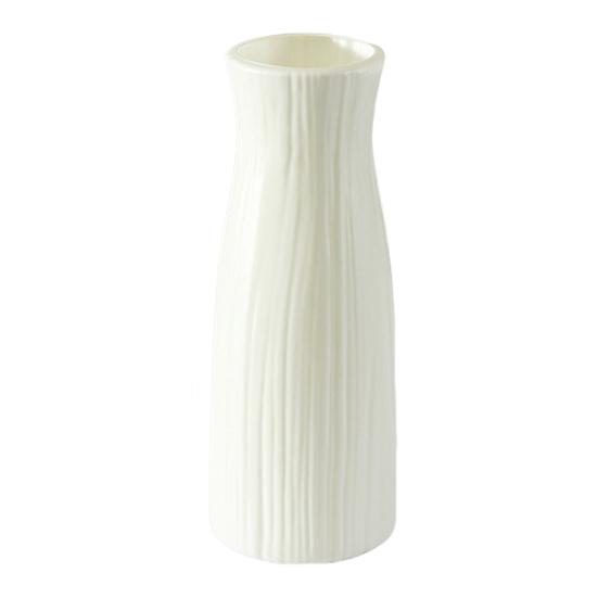 Imitation Ceramic Plastic Vase Budget-friendly Decorative Plastic White Vase Flower Arrangement Decoration