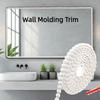 Новая 3-метровая настенная молдинг-отделка, окрашиваемая, гибкая, плинтус для стен, самоклеящаяся, ПВХ-панельная полоса, бордюр для зеркальной рамы