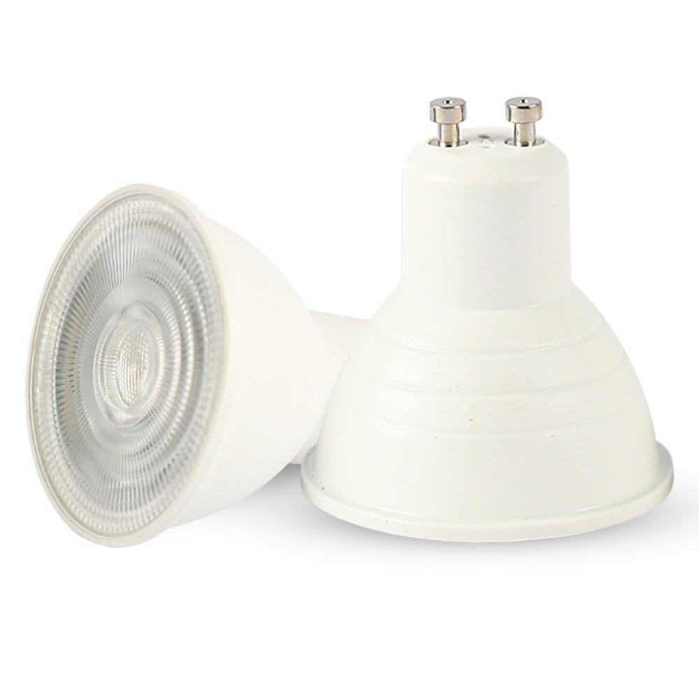 Прочные Пластиковые Светодиодные Лампы GU10 COB LED Энергосберегающая Точечная Лампа 6 Вт 220 В Универсальная Трековая Лампа Потолочная
