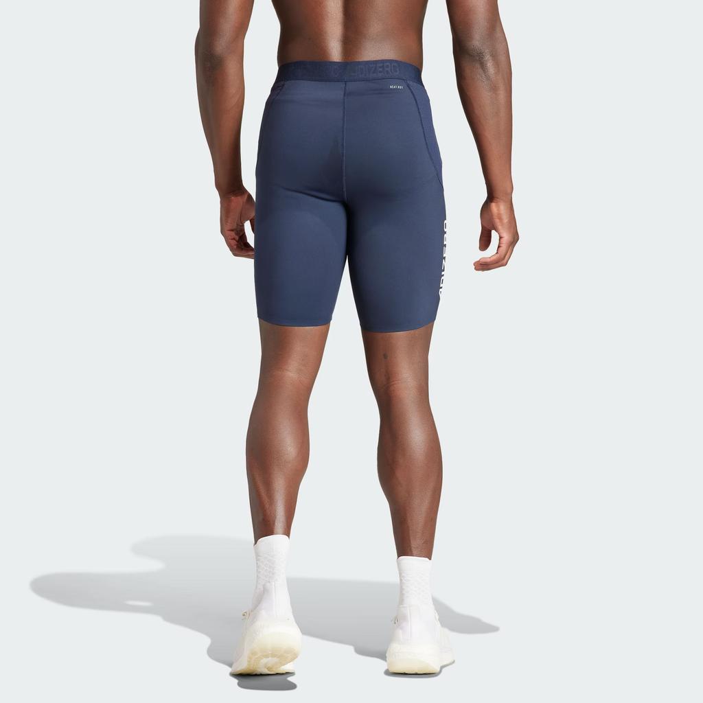 Adidas Adizero Running Short Leggings With Letter Logo Print Men Bottoms Legendary-Ink-Blue IM4167