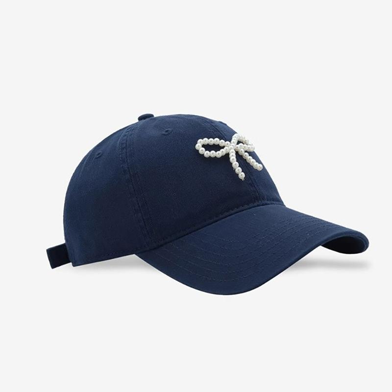 Жемчужный бант Дышащая бейсболка Девочка Взрослый Спортивная шляпа Активный отдых