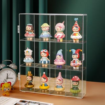 Акриловый витринный шкаф для мини-фигурок Funko Pop, прозрачный настенный или настольный ящик для хранения игрушек, шкаф-органайзер для дома
