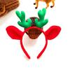 Рождественская повязка на голову в виде рогов оленя, эластичная, нескользящая, плюшевая, подходит для всех возрастов, рождественские аксессуары для волос, праздничный костюм для украшения вечеринки, праздничная повязка на голову